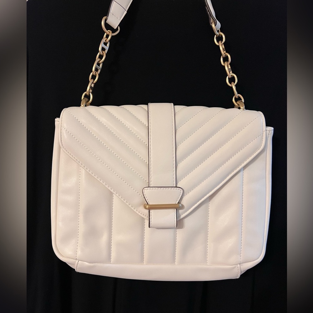 White Quilted Shoulder Bag